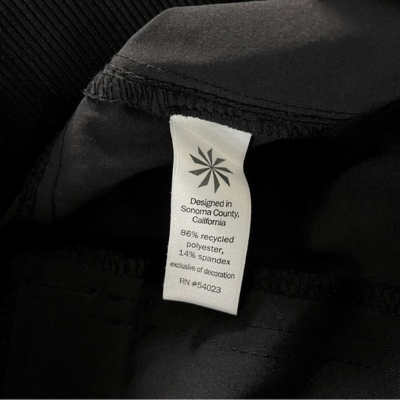 Athleta black pants elastic drawstring waist size 0 - Picture 4 of 4